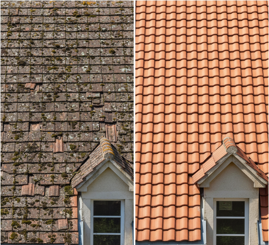 Fuite de toiture à Surgères 17700 – intervention d’un couvreur pour réparation après intempéries